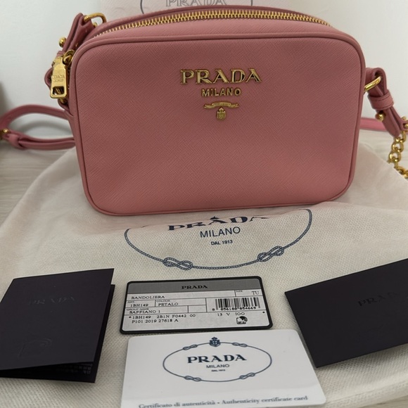 Authentic Prada Camera Shoulder Bag Saffiano Leather Small - Picture 3 of 5